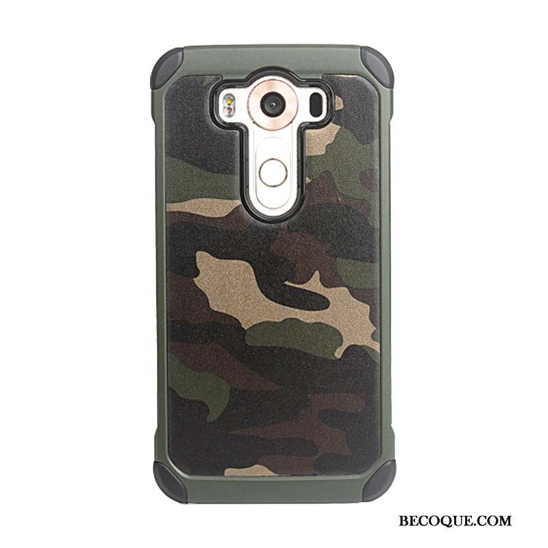 Lg V20 Ornements Suspendus Étui Coque De Téléphone Camouflage Bleu Rouge