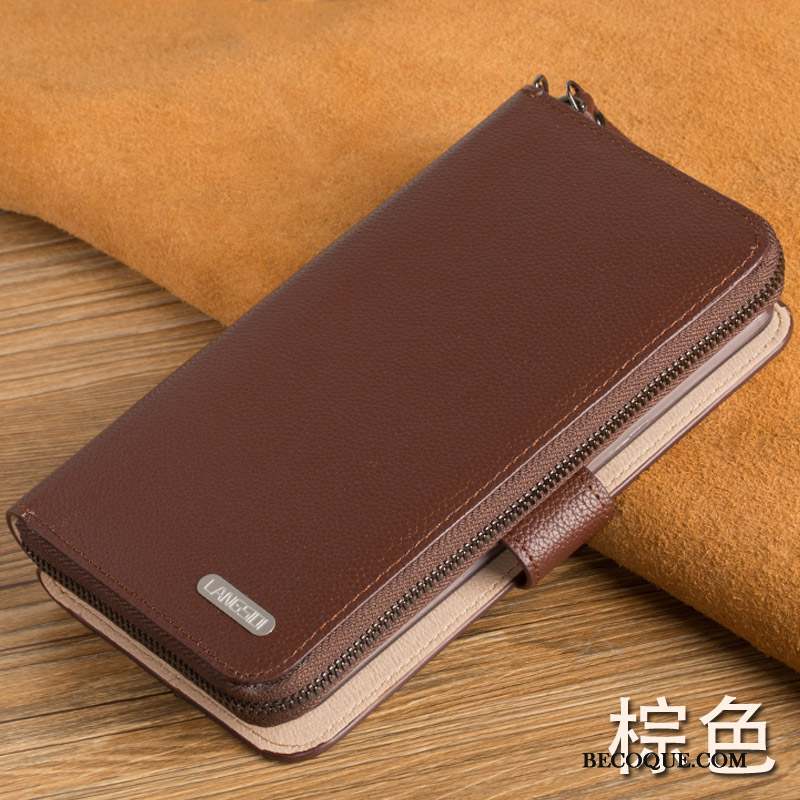 Lg V20 Étui En Cuir Cuir Véritable Très Mince Rouge Protection Coque De Téléphone