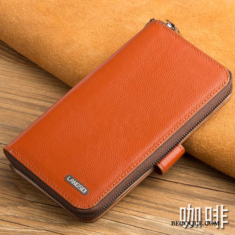 Lg V20 Étui En Cuir Cuir Véritable Très Mince Rouge Protection Coque De Téléphone