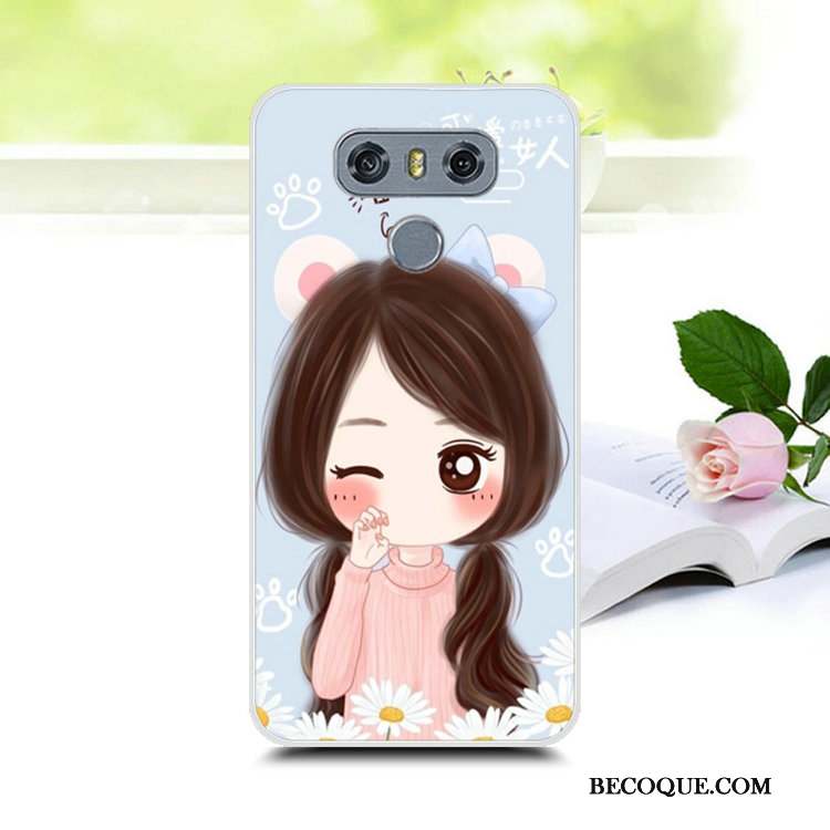 Lg V30 Coque De Téléphone Rose Tendance Tout Compris Créatif Silicone