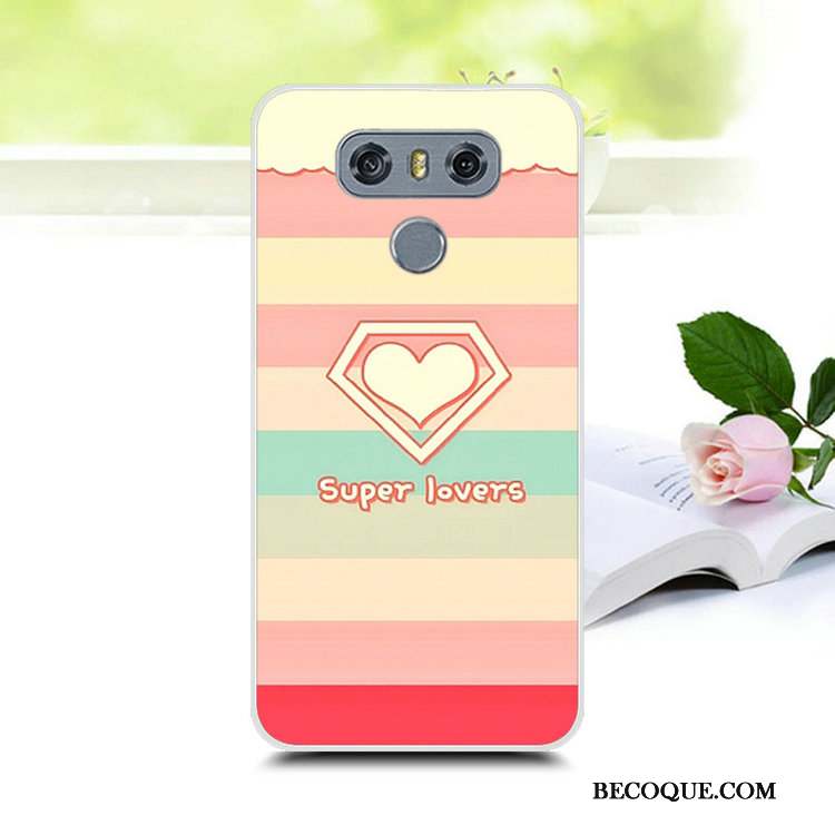 Lg V30 Coque De Téléphone Rose Tendance Tout Compris Créatif Silicone