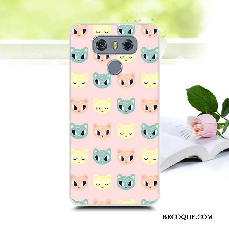 Lg V30 Coque De Téléphone Rose Tendance Tout Compris Créatif Silicone