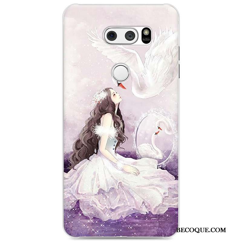 Lg V30 Coque Protection Tendance Difficile Téléphone Portable Dessin Animé Étui