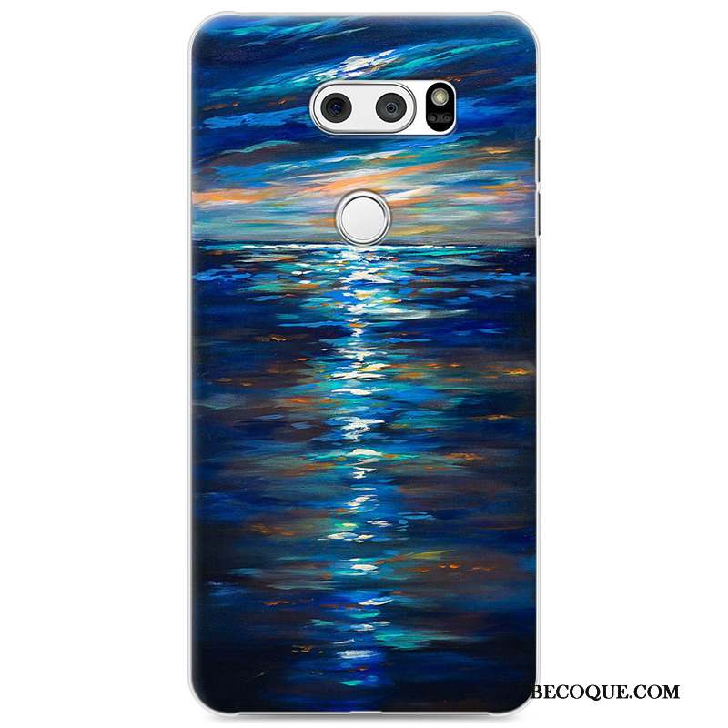 Lg V30 Coque Protection Tendance Difficile Téléphone Portable Dessin Animé Étui