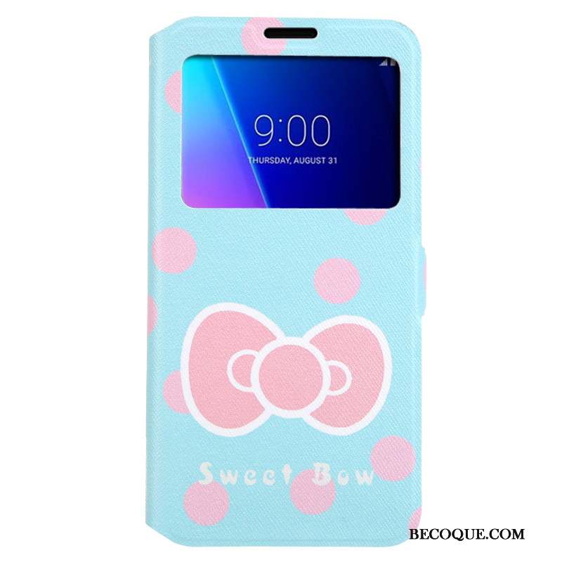 Lg V30 Peinture Rose Dessin Animé Coque De Téléphone Étui Protection