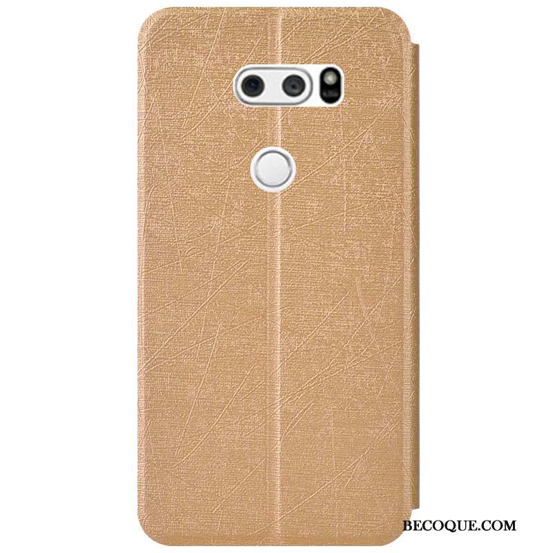 Lg V30 Support Couleur Incassable Coque Tout Compris Rouge