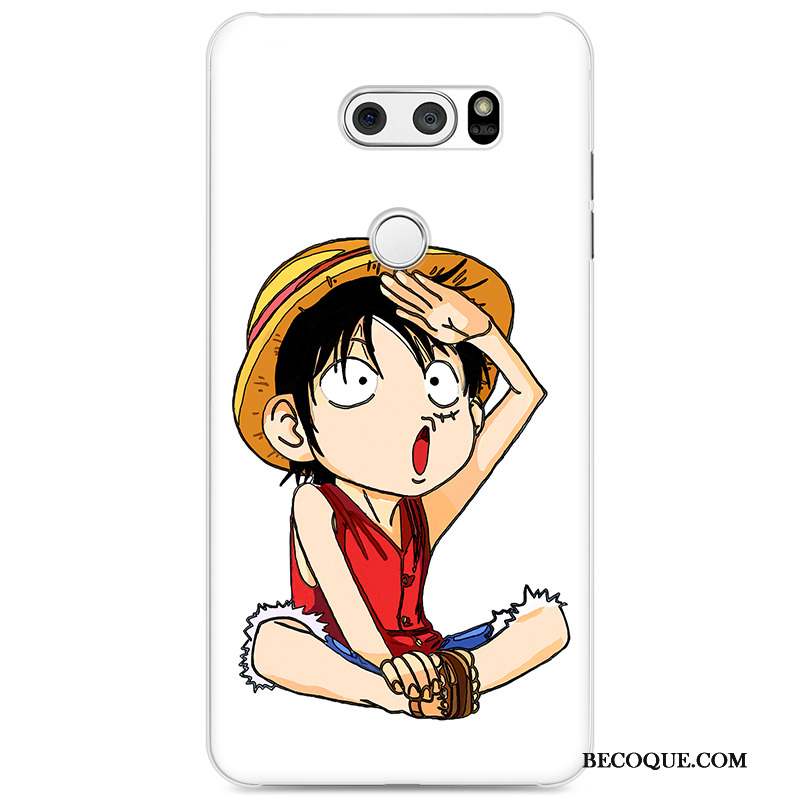 Lg V30 Tendance Protection Coque De Téléphone Dessin Animé Peinture Bleu