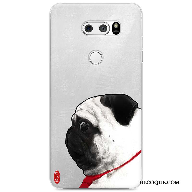 Lg V30 Étui Créatif Bleu Tendance Coque De Téléphone Protection