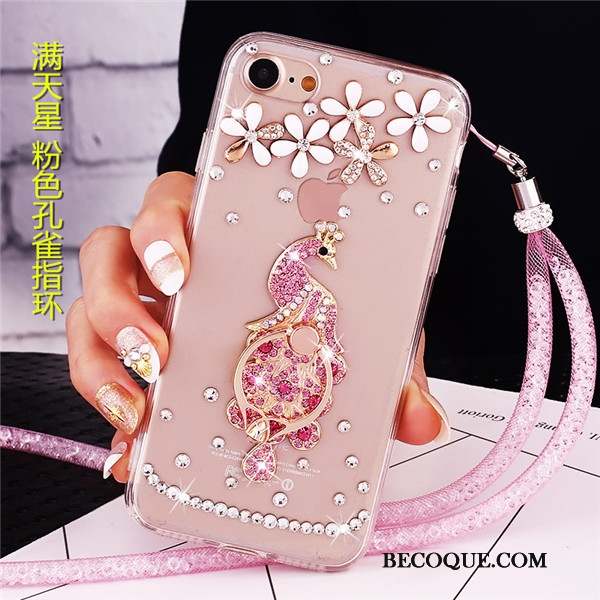 Lg V30s Tinq Violet Strass Incassable Étui Coque De Téléphone