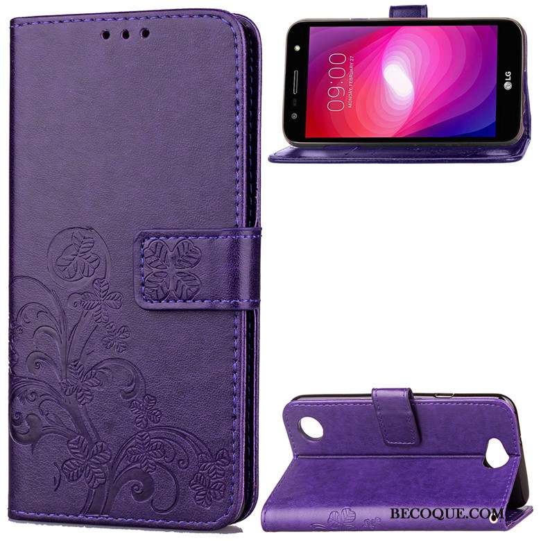 Lg X Power 2 Clamshell Silicone Protection Étui En Cuir Fluide Doux Coque De Téléphone