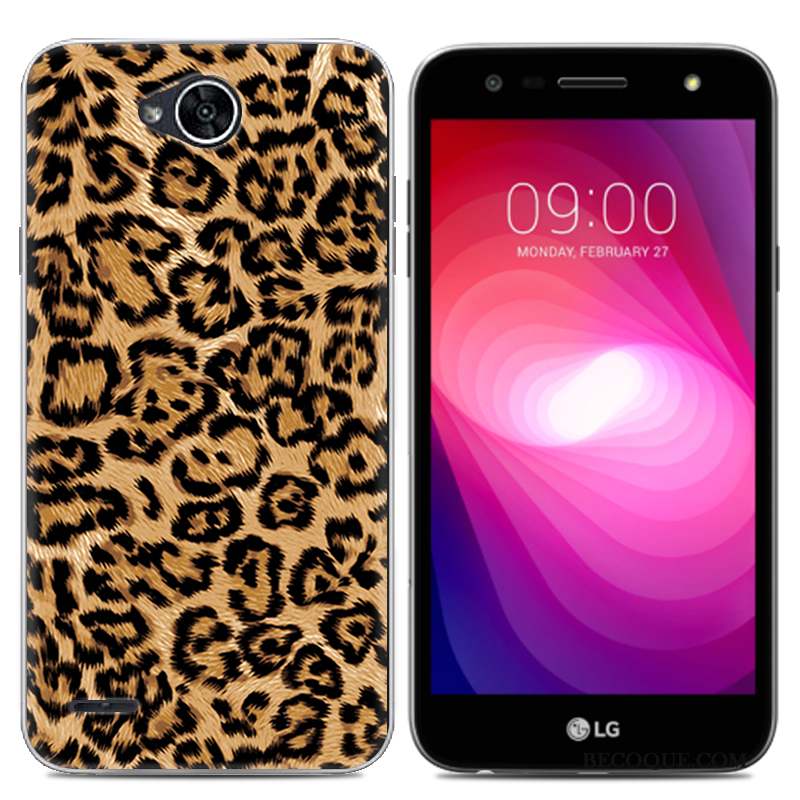 Lg X Power 2 Coque Fluide Doux Téléphone Portable Transparent Tendance Peinture Blanc