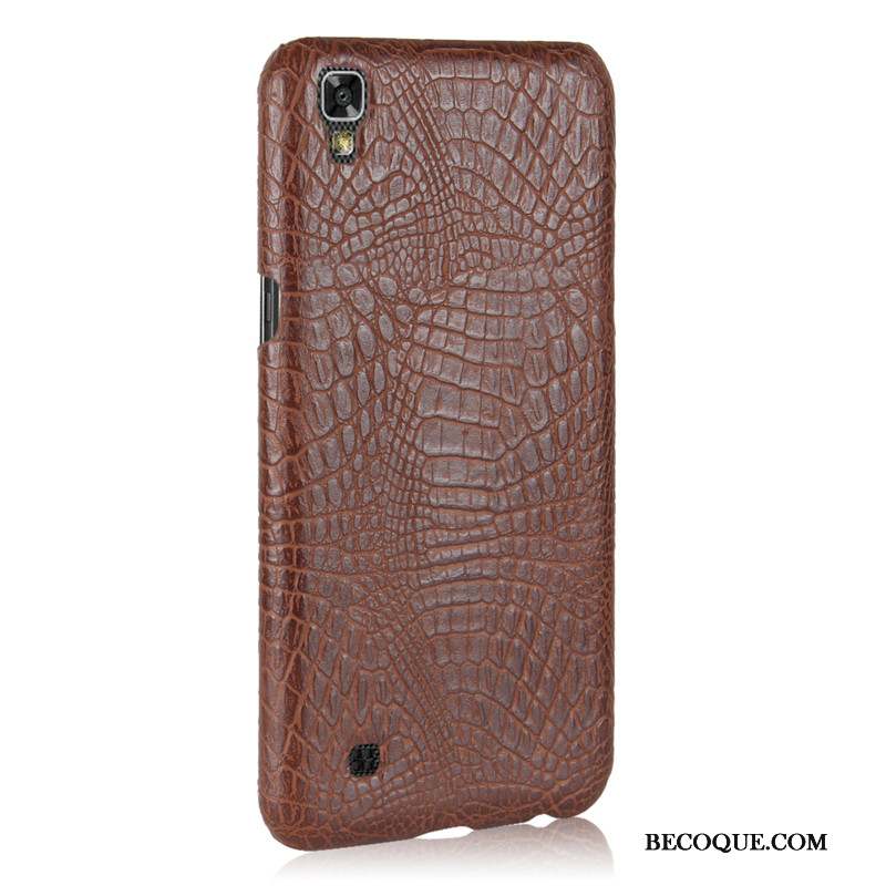 Lg X Power Crocodile Modèle Étui Protection Incassable Coque De Téléphone Difficile