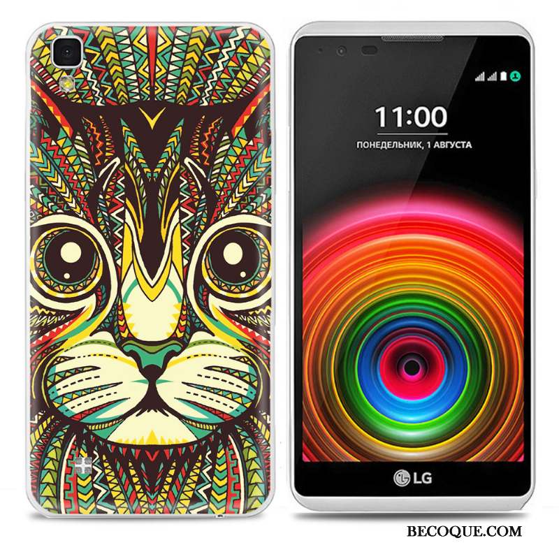 Lg X Power Personnalité Très Mince Coque De Téléphone Protection Dessin Animé Multicolore