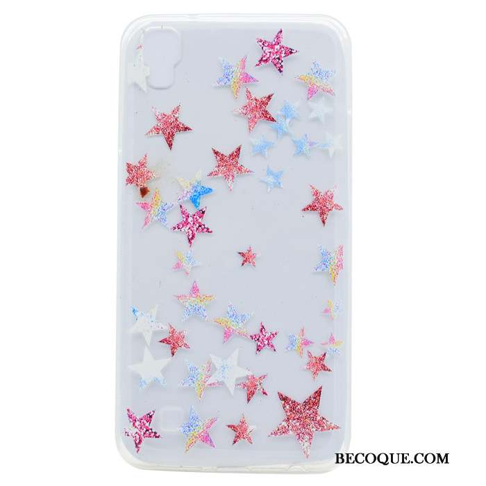 Lg X Power Sac Coque Étui Violet Bordure Protection