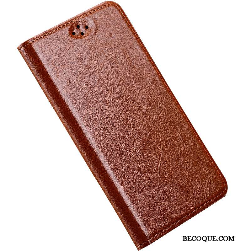 Mi 4 Coque Clamshell Petit Simple Étui En Cuir Protection Luxe