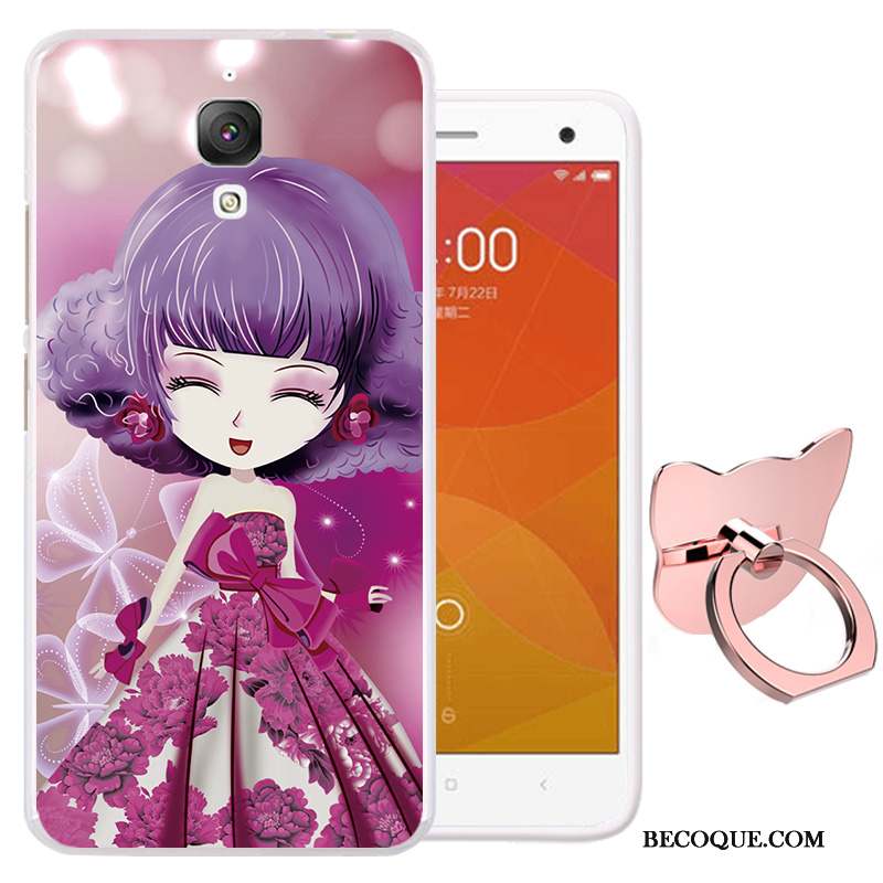 Mi 4 Coque Protection Téléphone Portable Rose Petit Tout Compris Dessin Animé