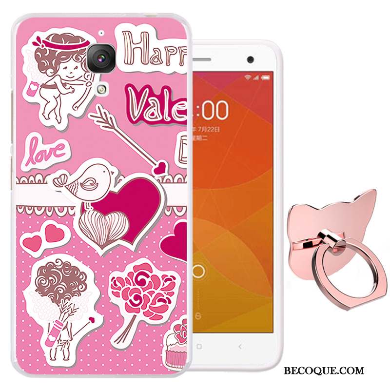 Mi 4 Coque Protection Téléphone Portable Rose Petit Tout Compris Dessin Animé