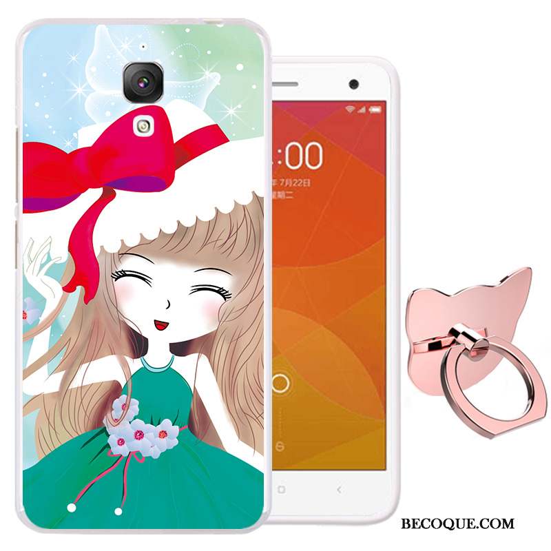 Mi 4 Coque Protection Téléphone Portable Rose Petit Tout Compris Dessin Animé