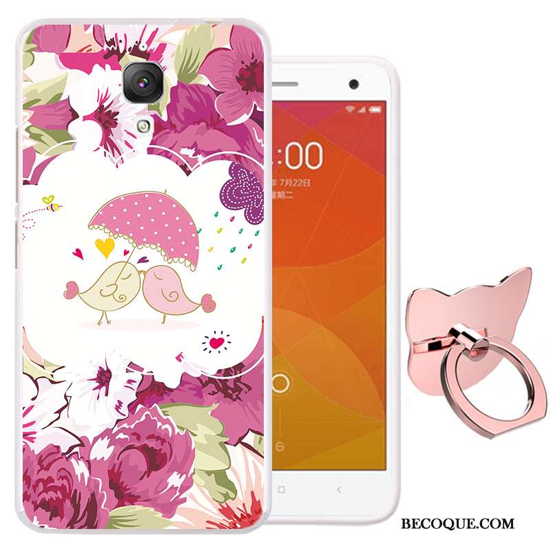 Mi 4 Coque Protection Téléphone Portable Rose Petit Tout Compris Dessin Animé