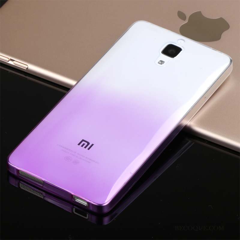 Mi 4 Coque Silicone Tout Compris Étui Incassable Protection Violet