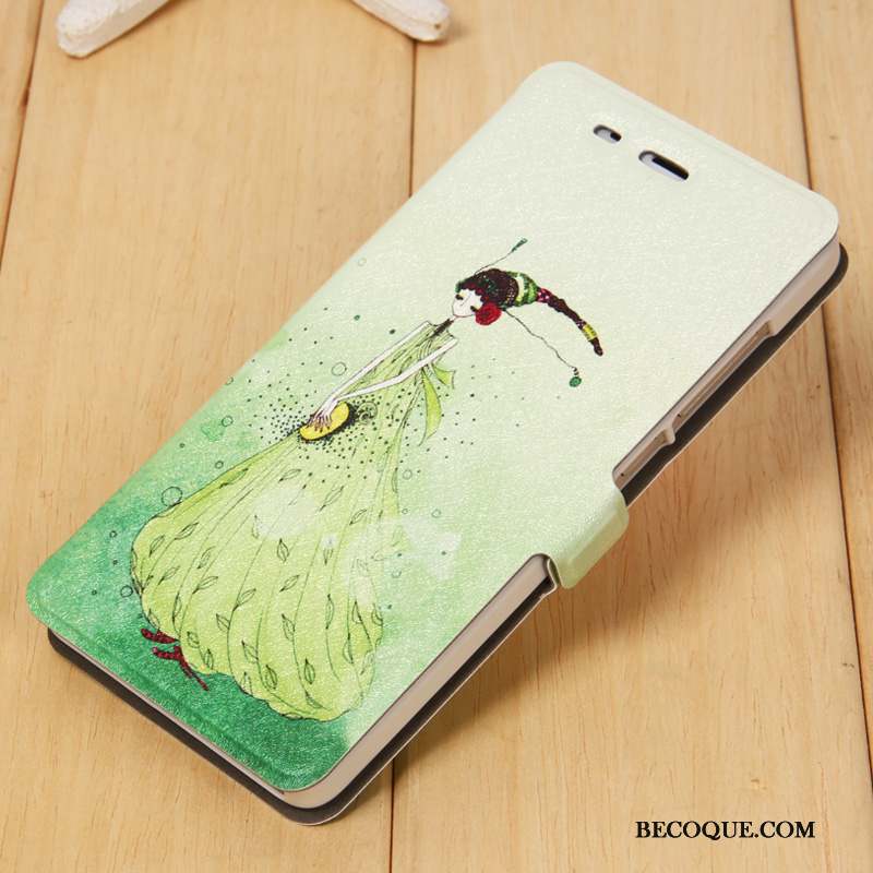 Mi 4 Coque Téléphone Portable Réveillez-vous Vert Petit Clamshell Protection