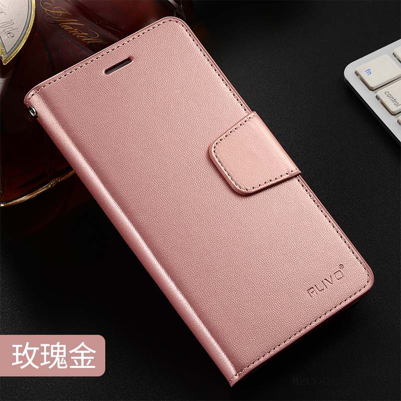 Mi 4 Coque Étui En Cuir Silicone Fluide Doux Petit Clamshell Rose