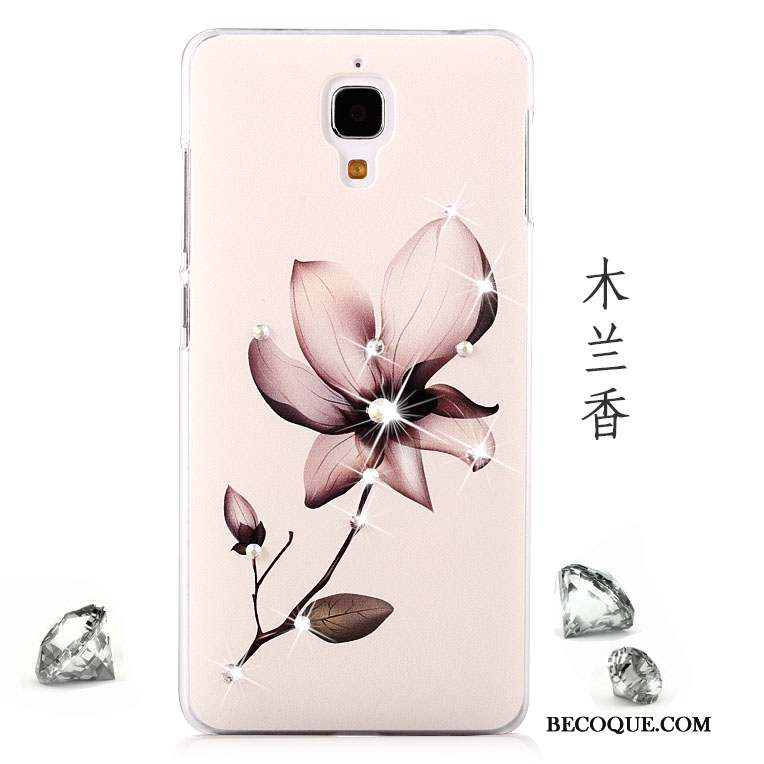 Mi 4 Coque Étui Téléphone Portable Tendance Difficile Petit Rose