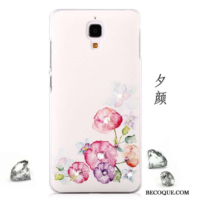 Mi 4 Coque Étui Téléphone Portable Tendance Difficile Petit Rose