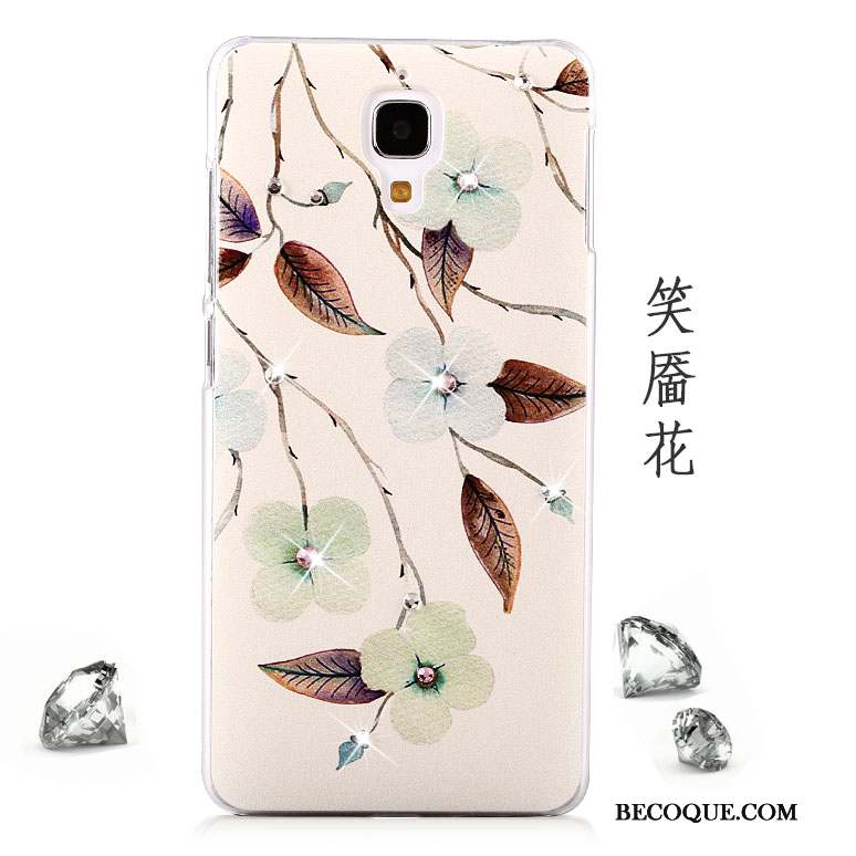 Mi 4 Coque Étui Téléphone Portable Tendance Difficile Petit Rose