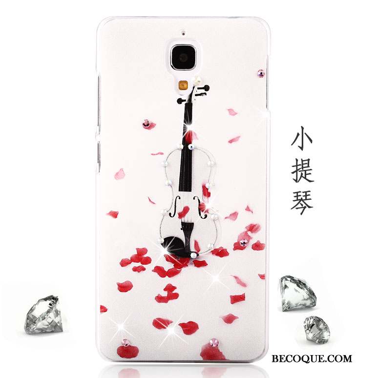 Mi 4 Coque Étui Téléphone Portable Tendance Difficile Petit Rose