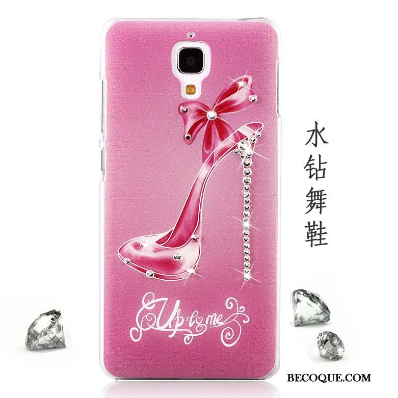 Mi 4 Coque Étui Téléphone Portable Tendance Difficile Petit Rose