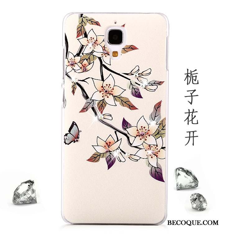 Mi 4 Coque Étui Téléphone Portable Tendance Difficile Petit Rose