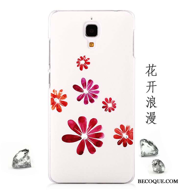 Mi 4 Coque Étui Téléphone Portable Tendance Difficile Petit Rose