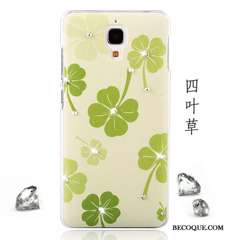 Mi 4 Coque Étui Téléphone Portable Tendance Difficile Petit Rose