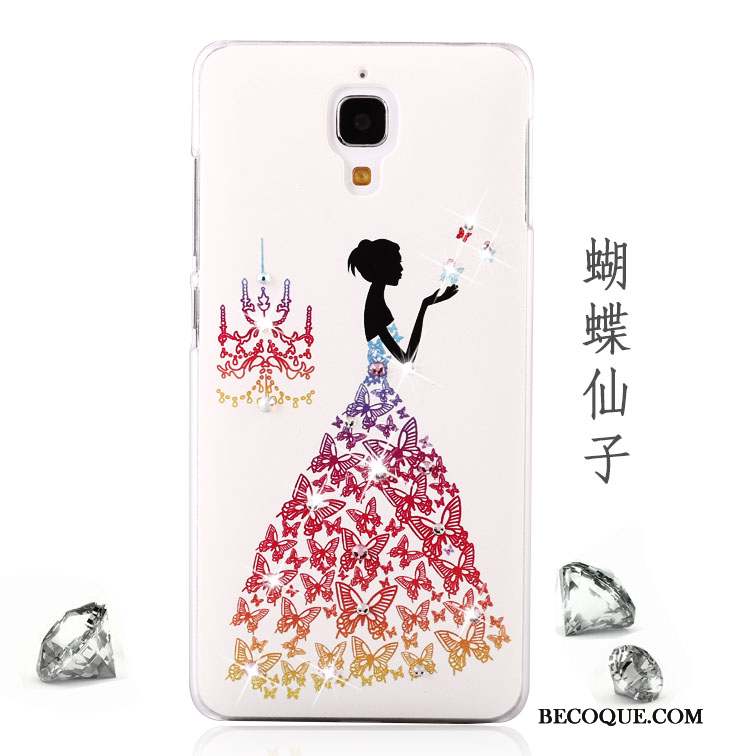 Mi 4 Coque Étui Téléphone Portable Tendance Difficile Petit Rose