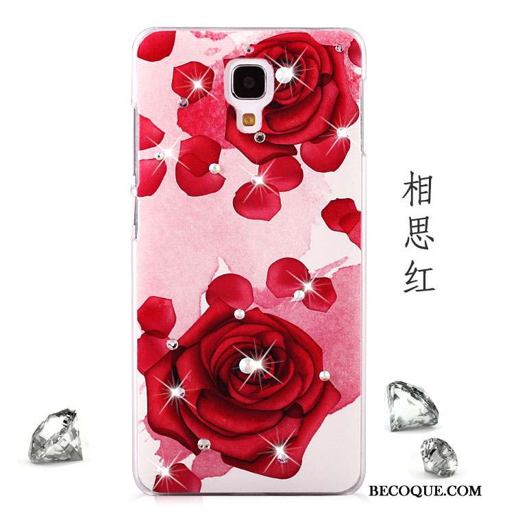 Mi 4 Coque Étui Téléphone Portable Tendance Difficile Petit Rose