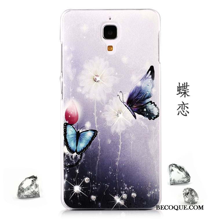 Mi 4 Coque Étui Téléphone Portable Tendance Difficile Petit Rose