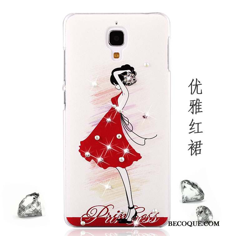 Mi 4 Coque Étui Téléphone Portable Tendance Difficile Petit Rose