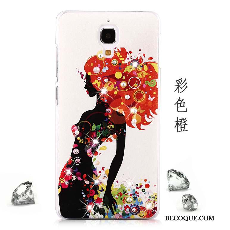 Mi 4 Coque Étui Téléphone Portable Tendance Difficile Petit Rose