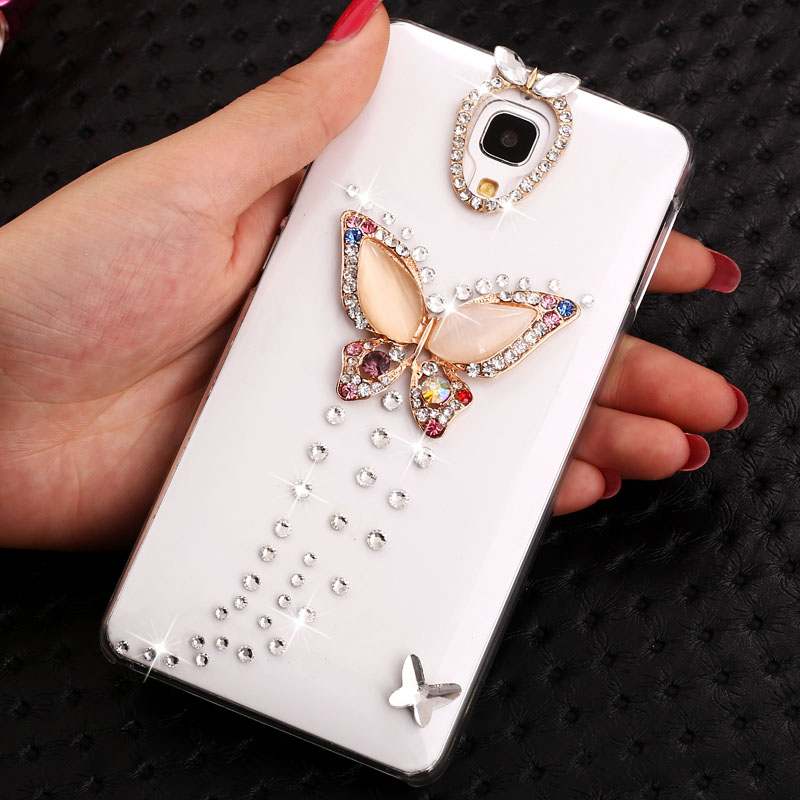 Mi 4 Strass Protection Coque Petit Dessin Animé Or