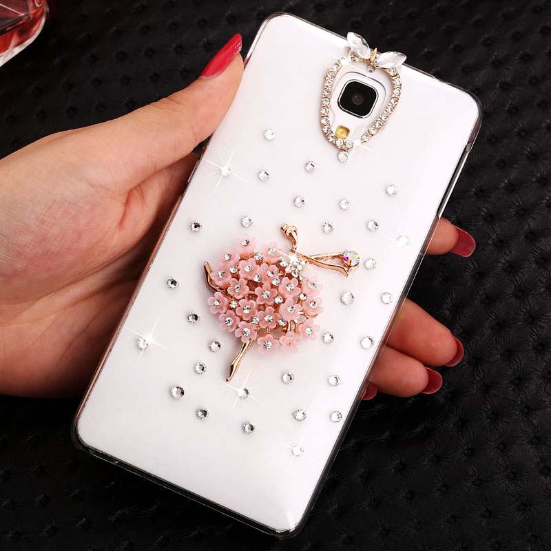 Mi 4 Strass Protection Coque Petit Dessin Animé Or