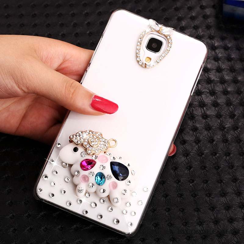 Mi 4 Strass Protection Coque Petit Dessin Animé Or