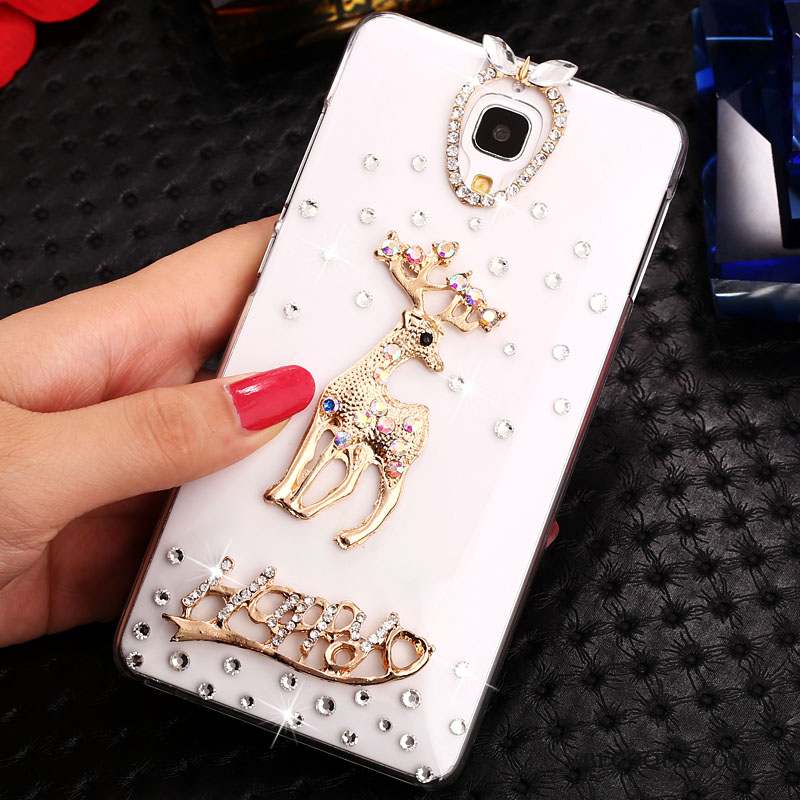 Mi 4 Strass Protection Coque Petit Dessin Animé Or