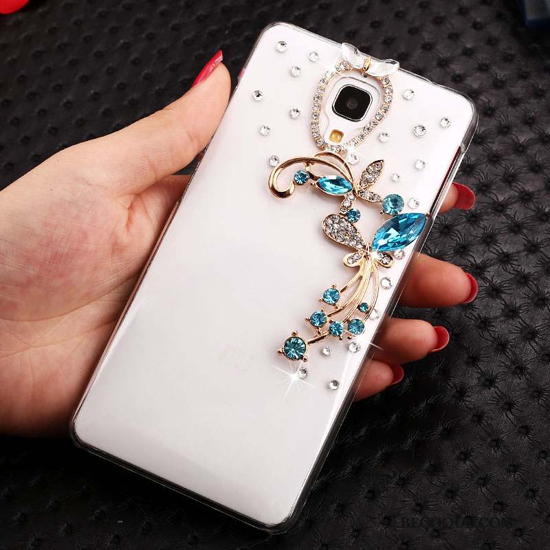 Mi 4 Strass Protection Coque Petit Dessin Animé Or