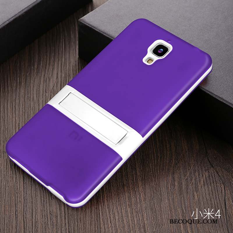 Mi 4 Téléphone Portable Incassable Coque De Téléphone Violet Petit Support