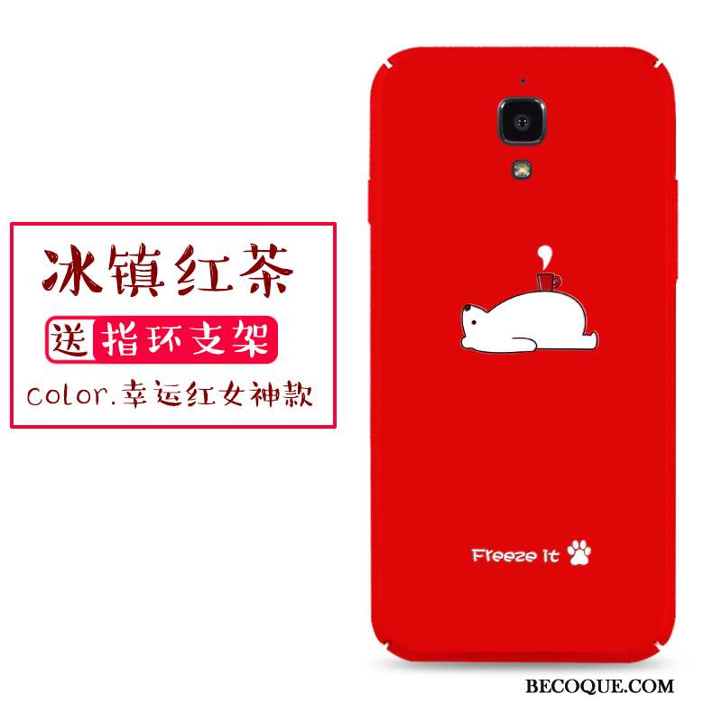 Mi 4 Étui Coque De Téléphone Protection Difficile Tendance Délavé En Daim