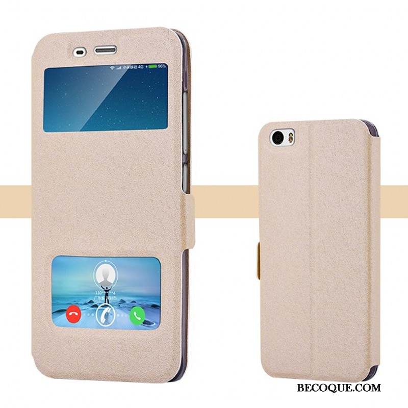 Mi 5 Coque Rose Tendance Étui Téléphone Portable Étui En Cuir Housse