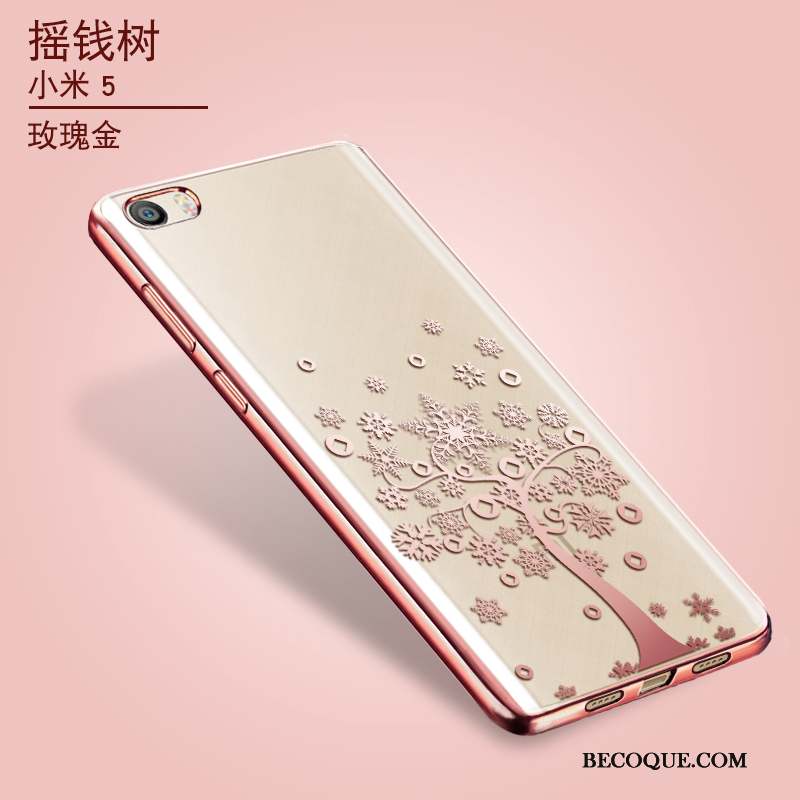 Mi 5 Coque Étui Transparent Très Mince Fluide Doux Protection Petit