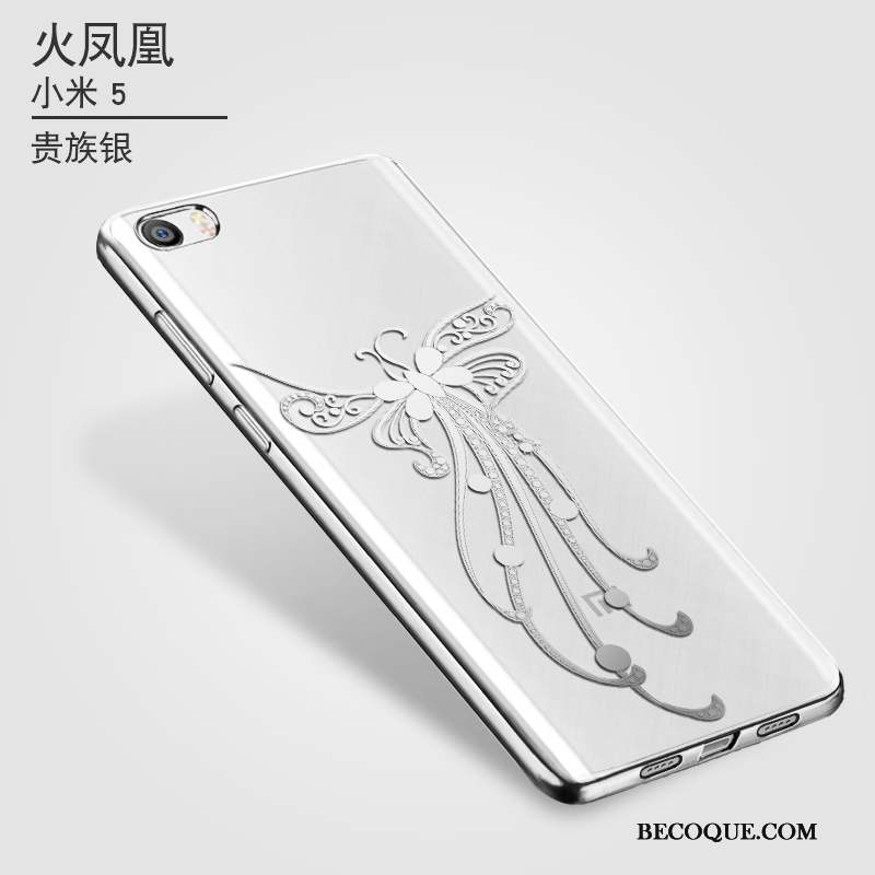 Mi 5 Coque Étui Transparent Très Mince Fluide Doux Protection Petit