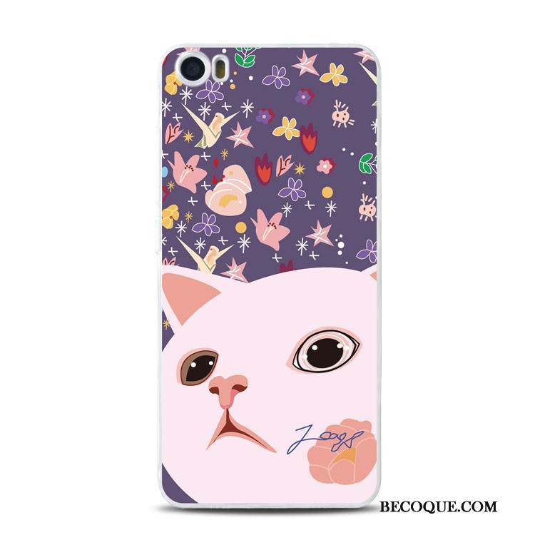 Mi 5 Fluide Doux Coque De Téléphone Support Petit Chat Gaufrage